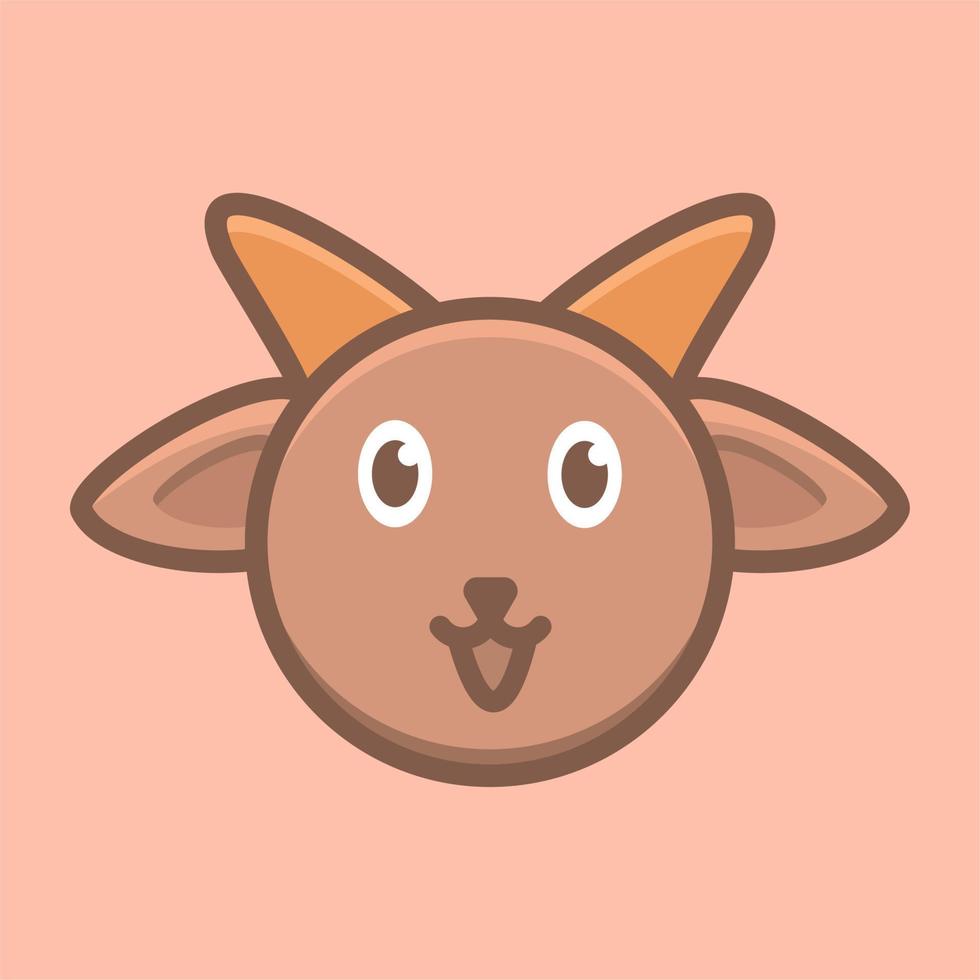 Cute Goat Design vector