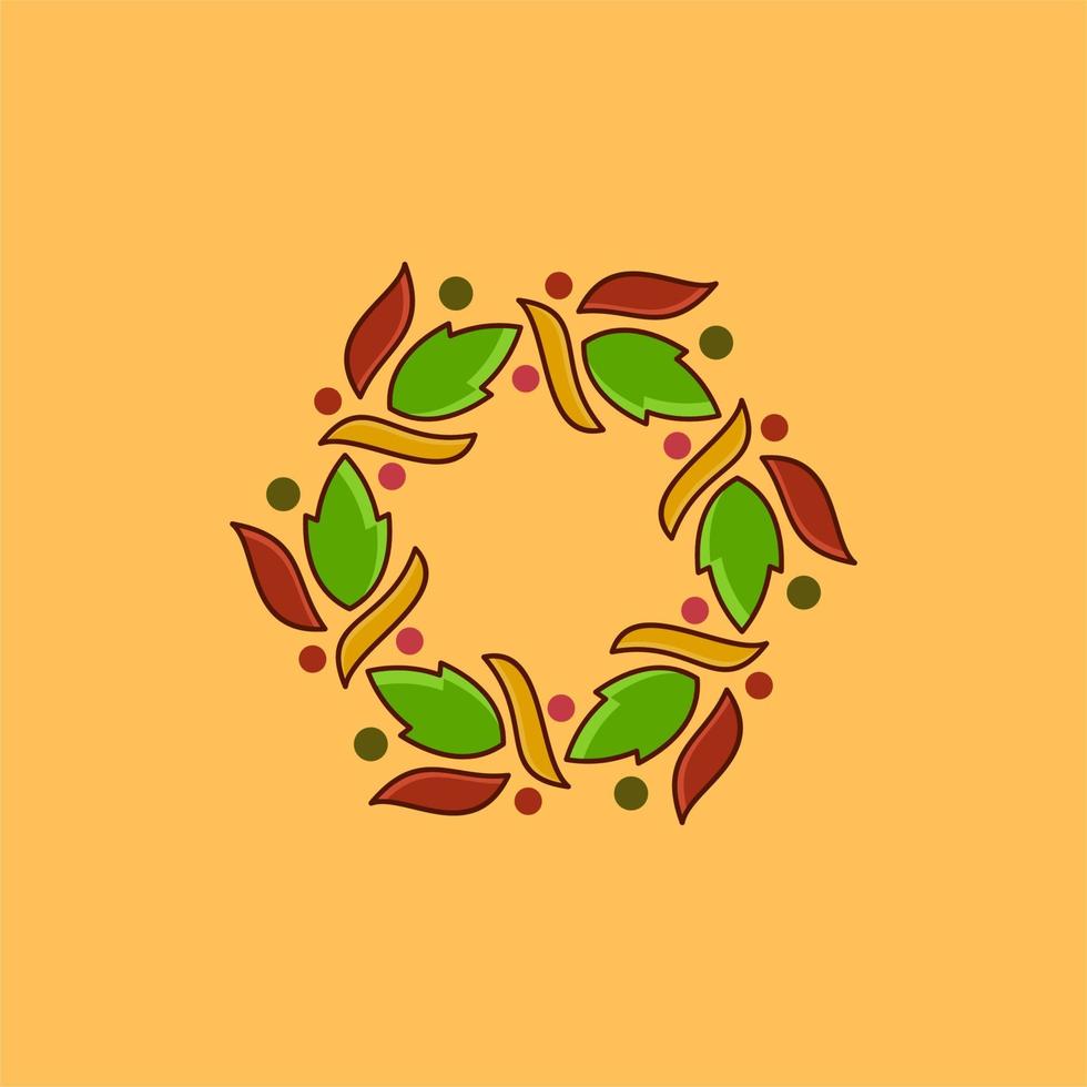 Leaf Floral Ornament vector