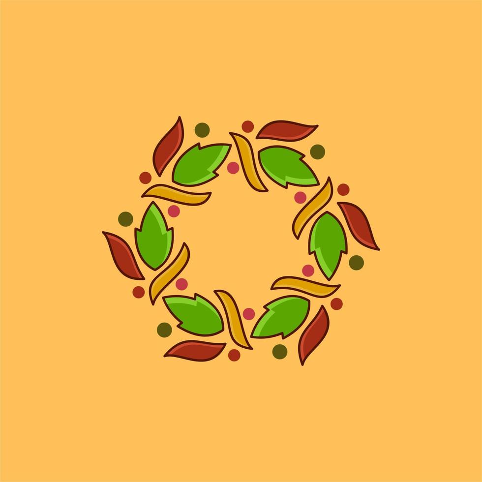 Leaf Floral Ornament vector