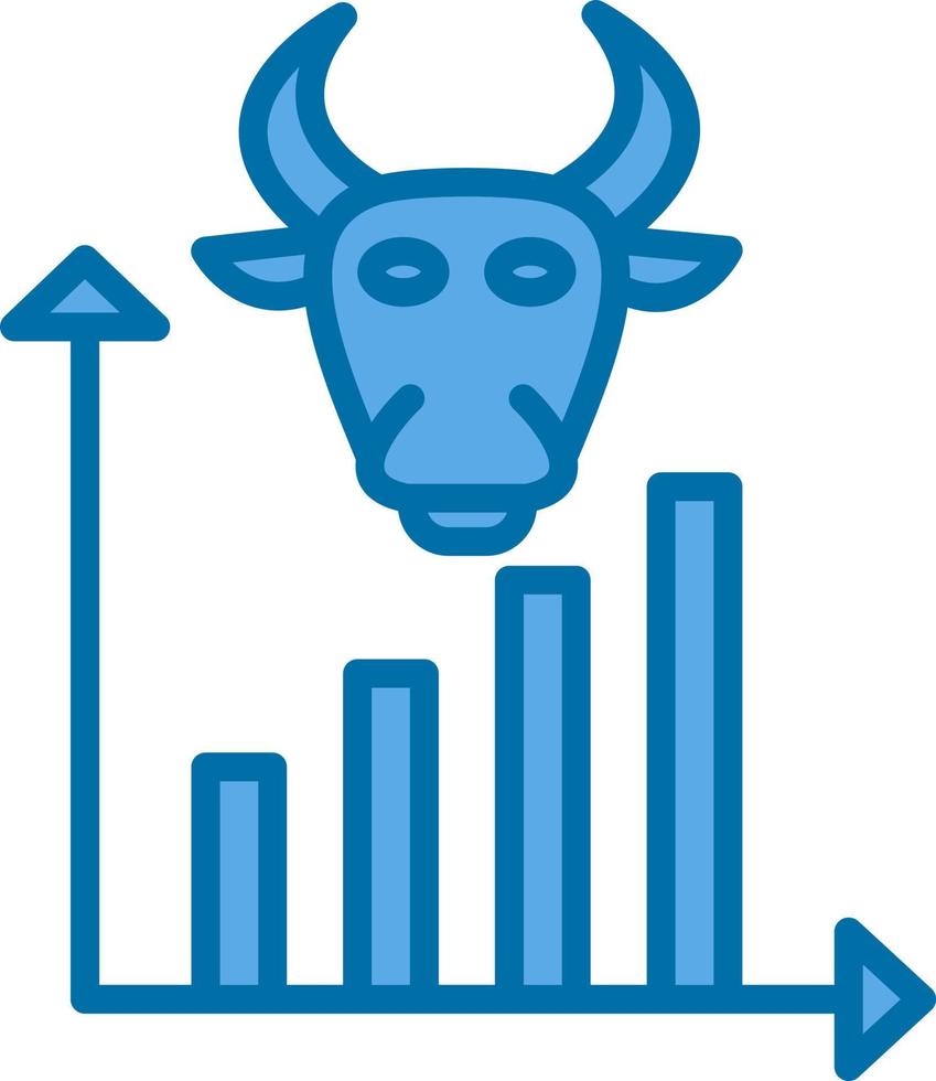 Bull Market Vector Icon Design