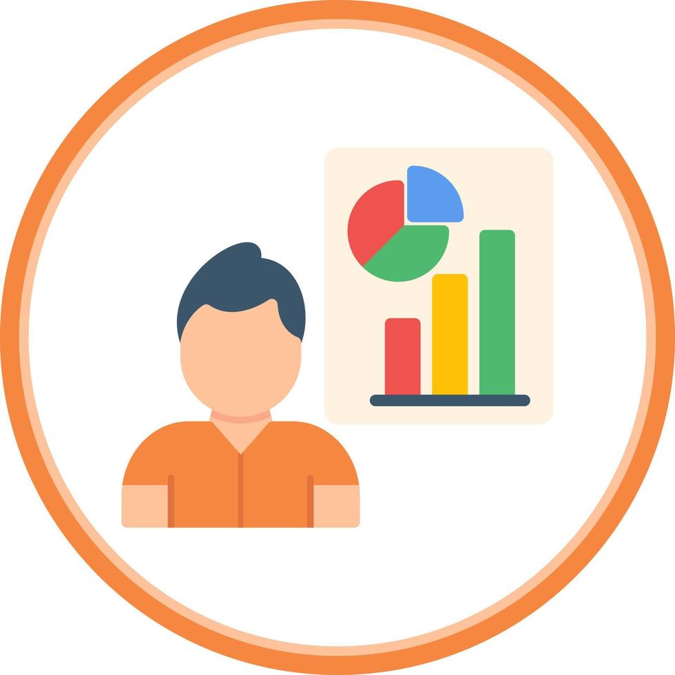 Analyst Vector Icon Design