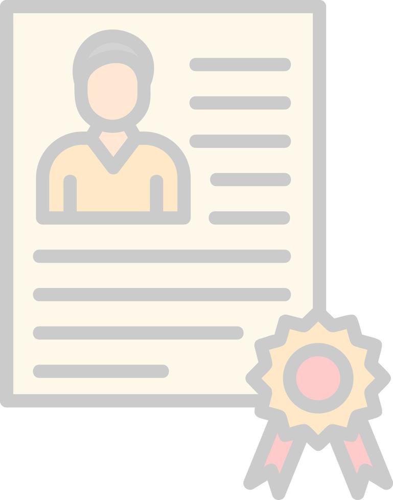 Employee Qualification Vector Icon Design