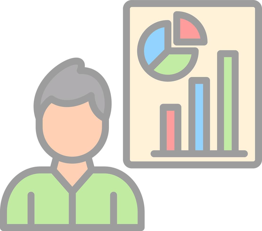 Analyst Vector Icon Design