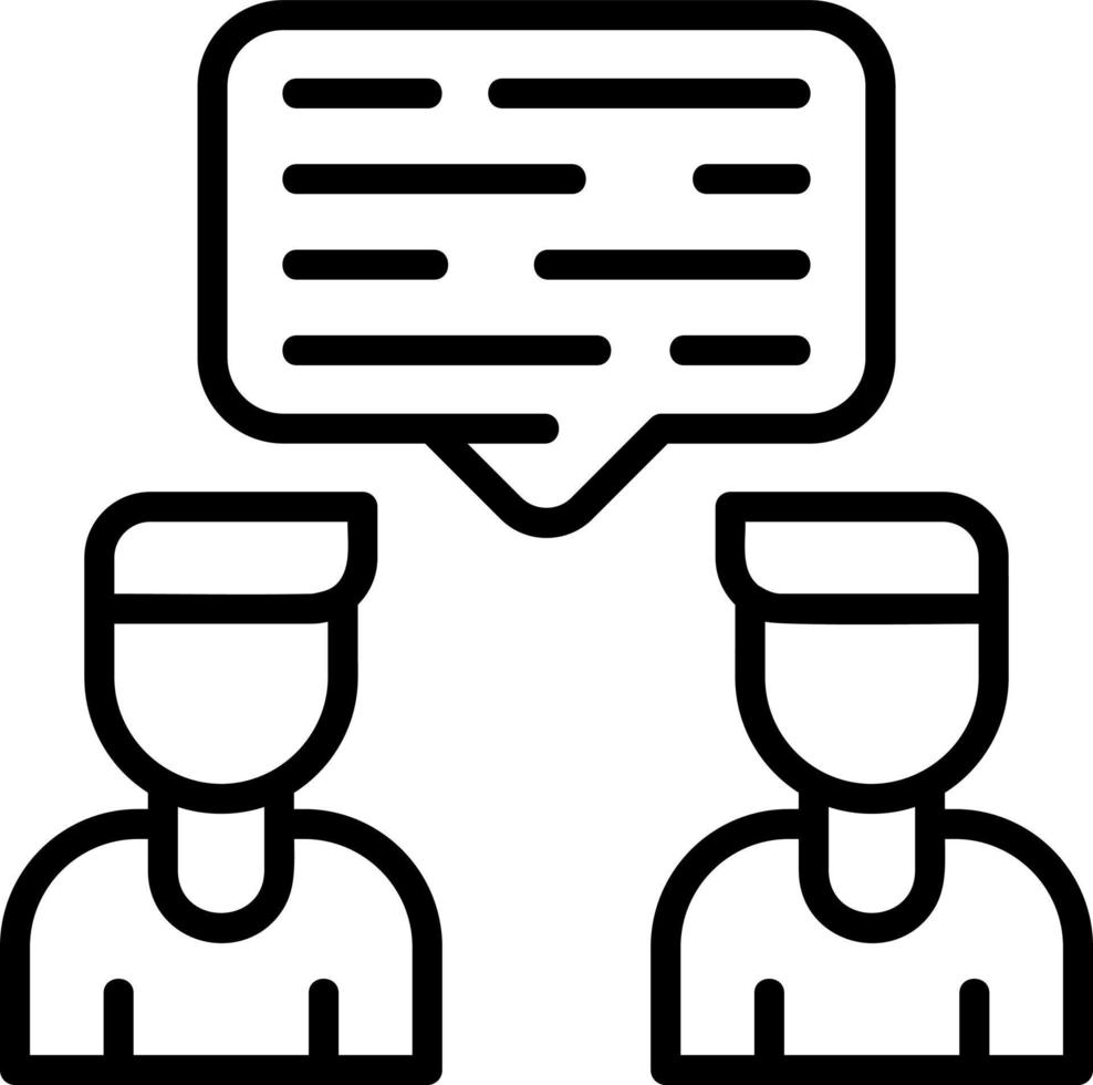 Conversation Vector Icon Design