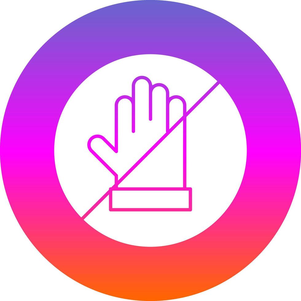 Hand Off Vector Icon Design