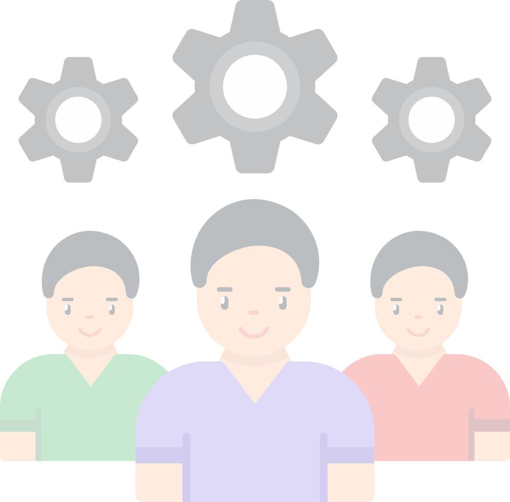 diseño de icono de vector de planificación de recursos humanos