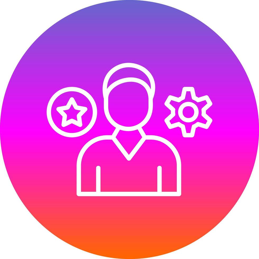 diseño de icono de vector de habilidades de empleado