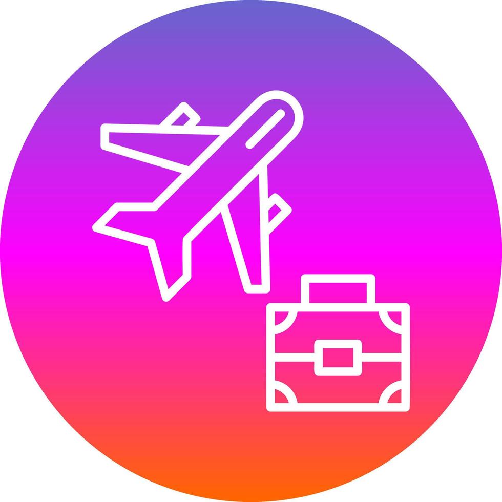 Business Trip Vector Icon Design