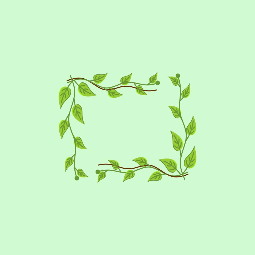 Leaf Frame Design vector