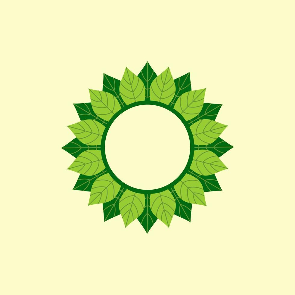 Circle Leaf Illustration vector