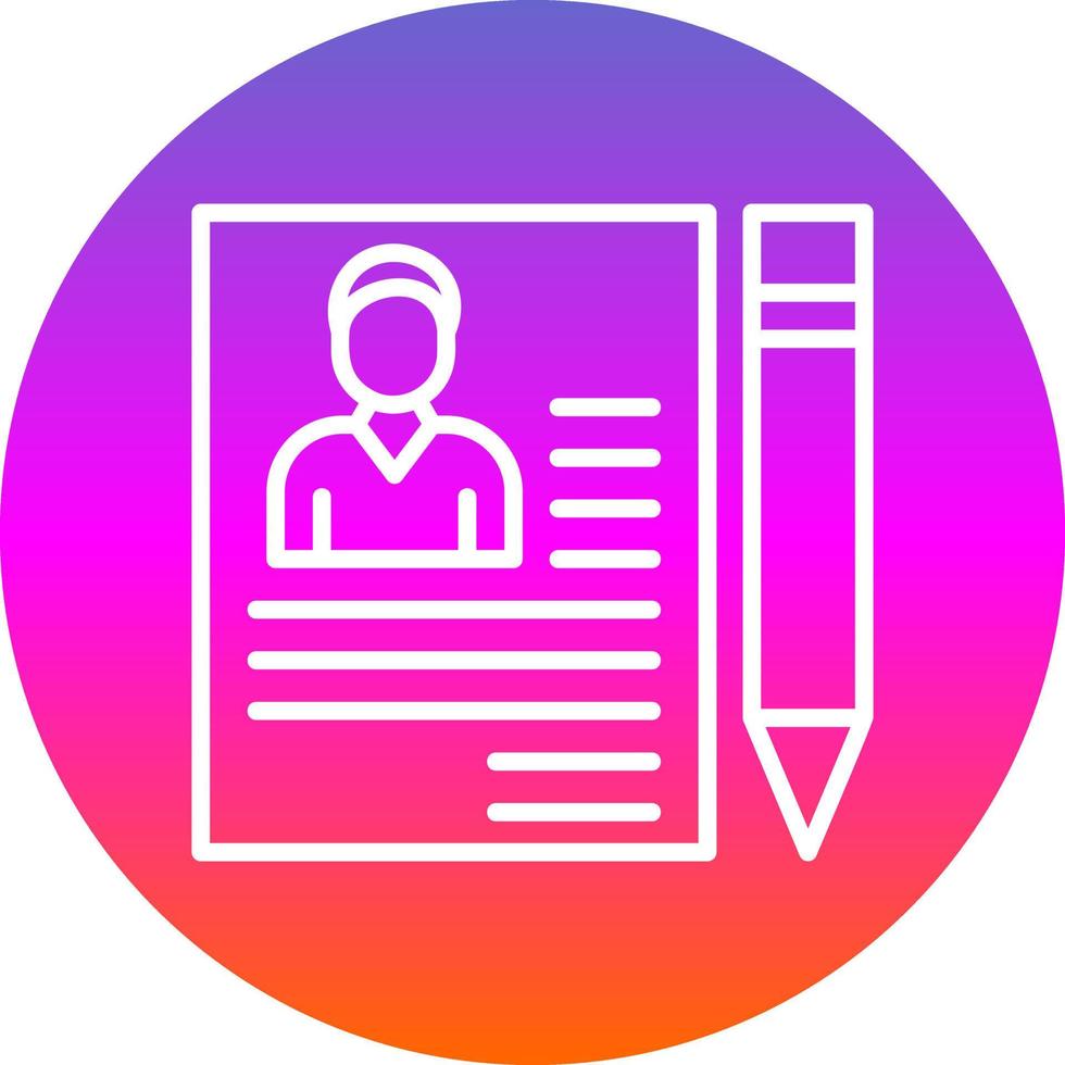 Applicant Vector Icon Design