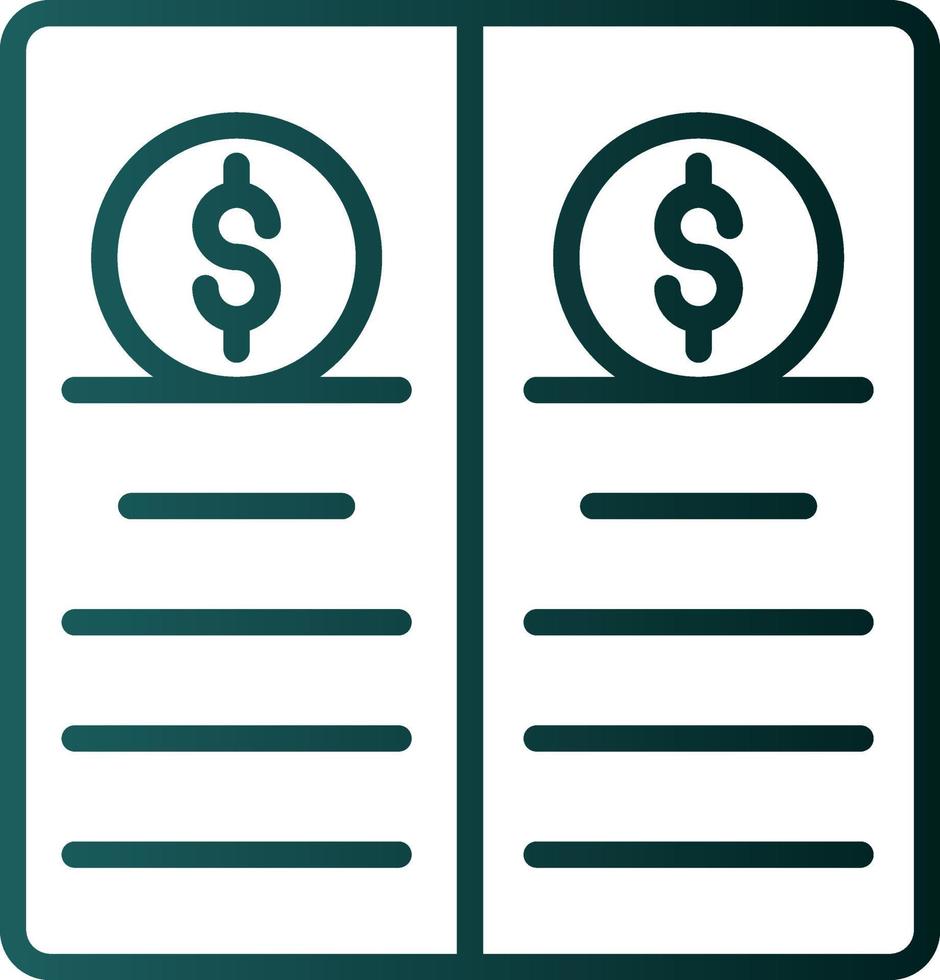 Balance Sheet Vector Icon Design