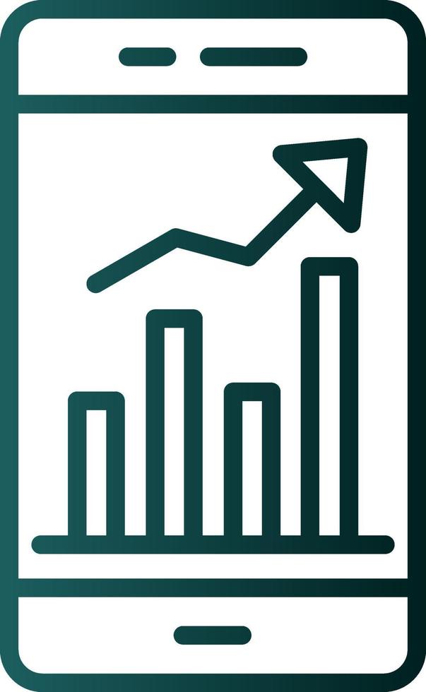 Mobile Trading Vector Icon Design