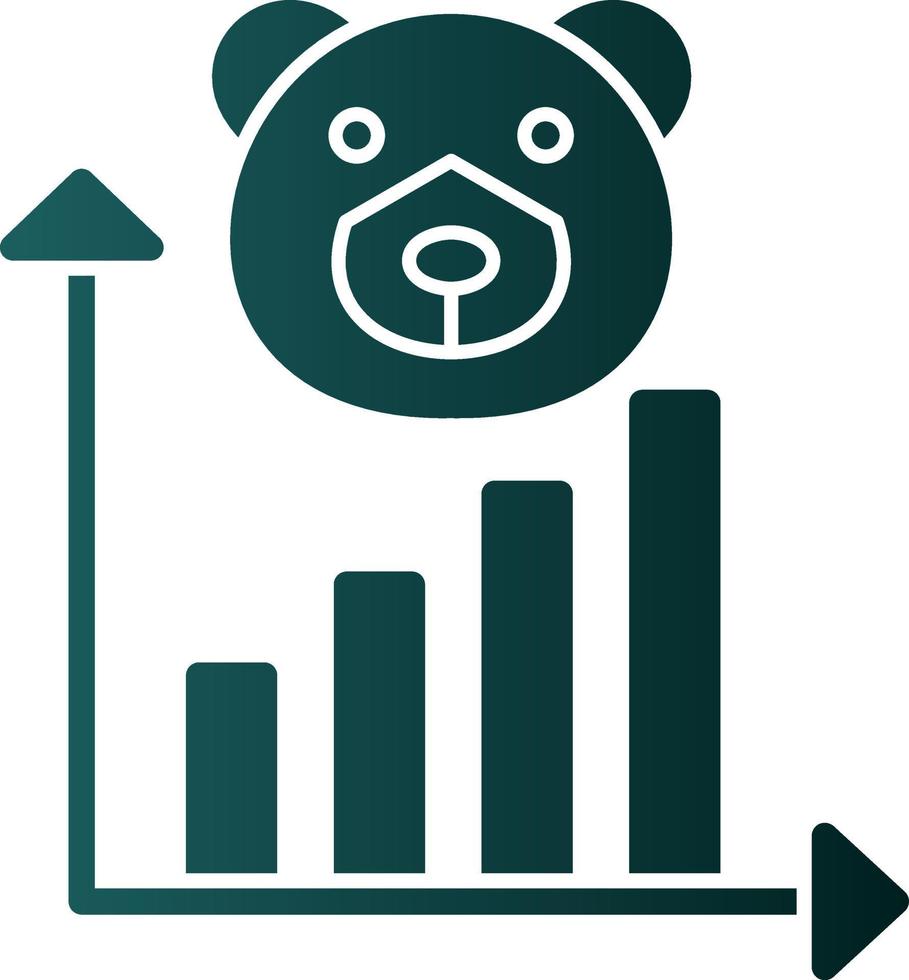 Bear Market Vector Icon Design