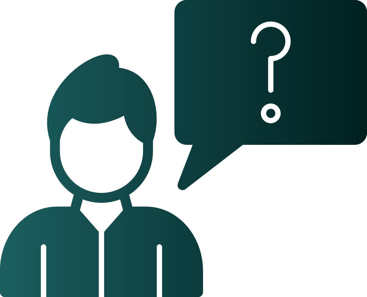 Ask Vector Icon Design