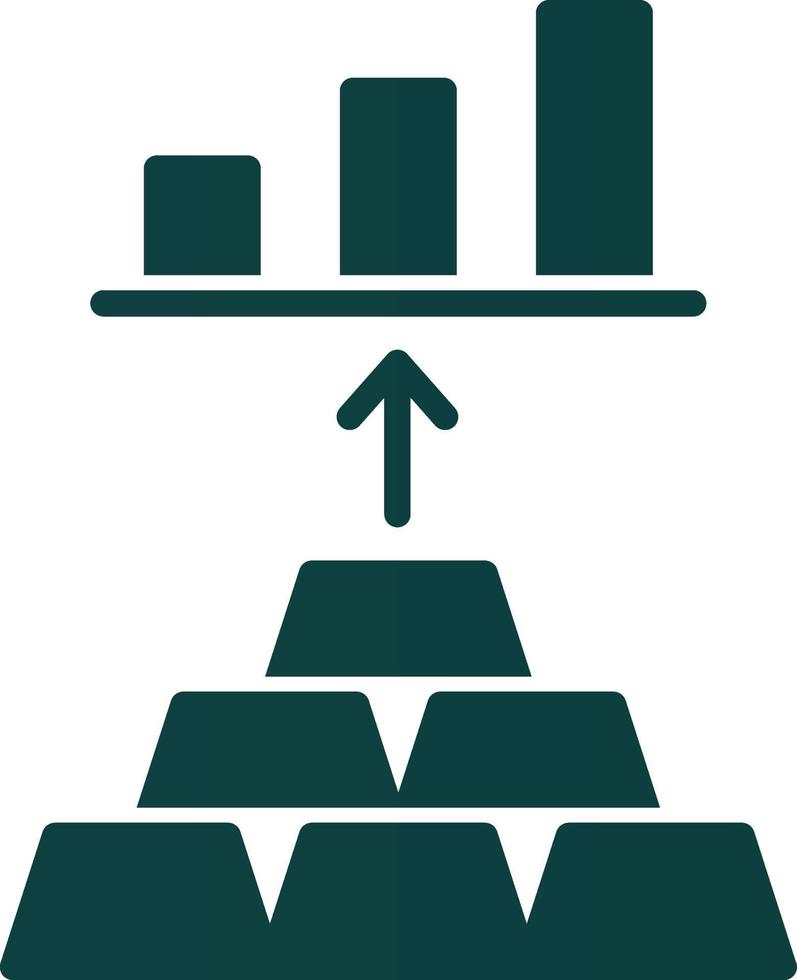 Gold Investing Vector Icon Design