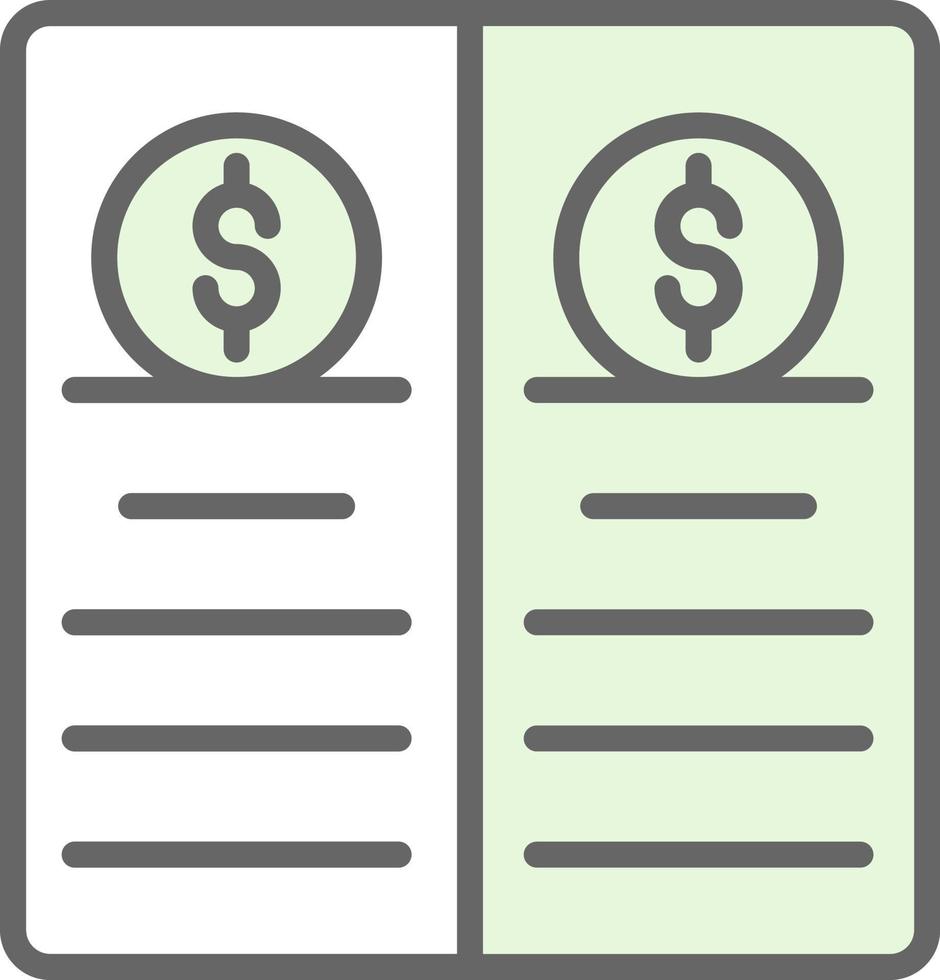 Balance Sheet Vector Icon Design