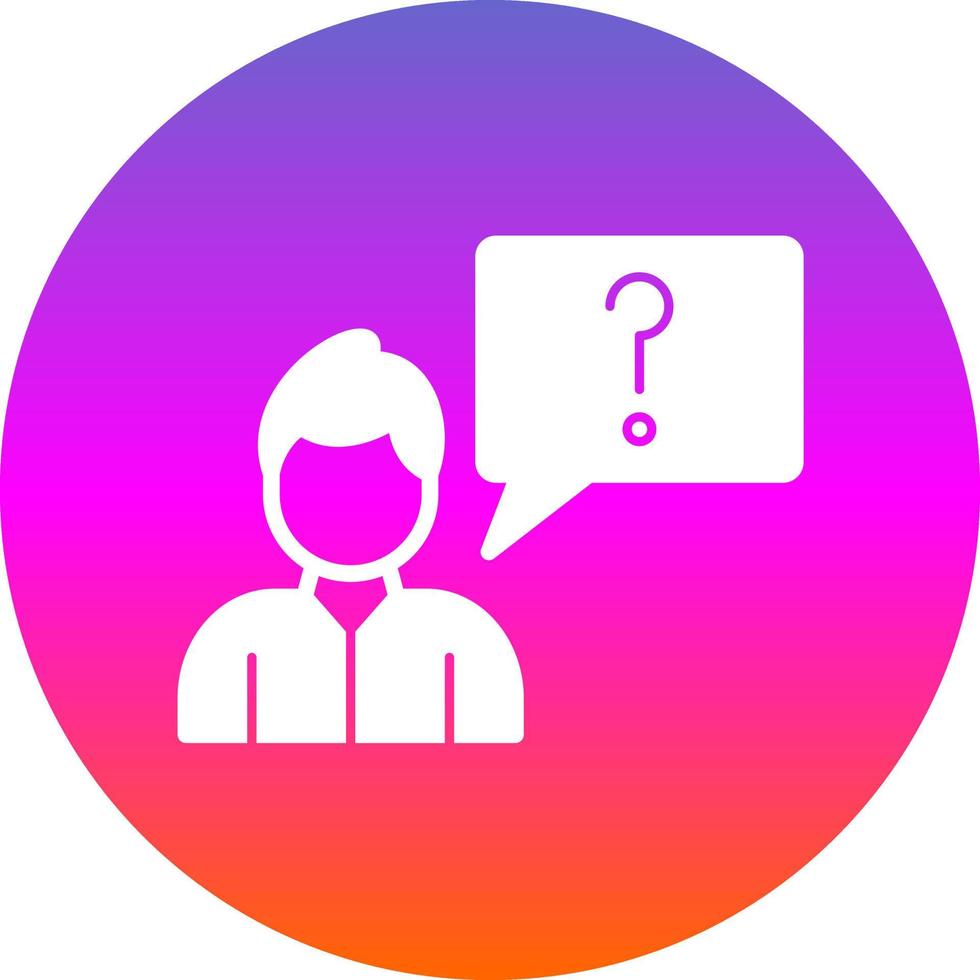 Ask Vector Icon Design