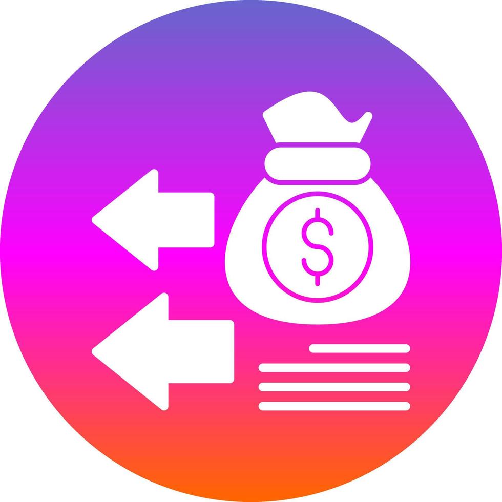 diseño de icono de vector de retorno de la inversión