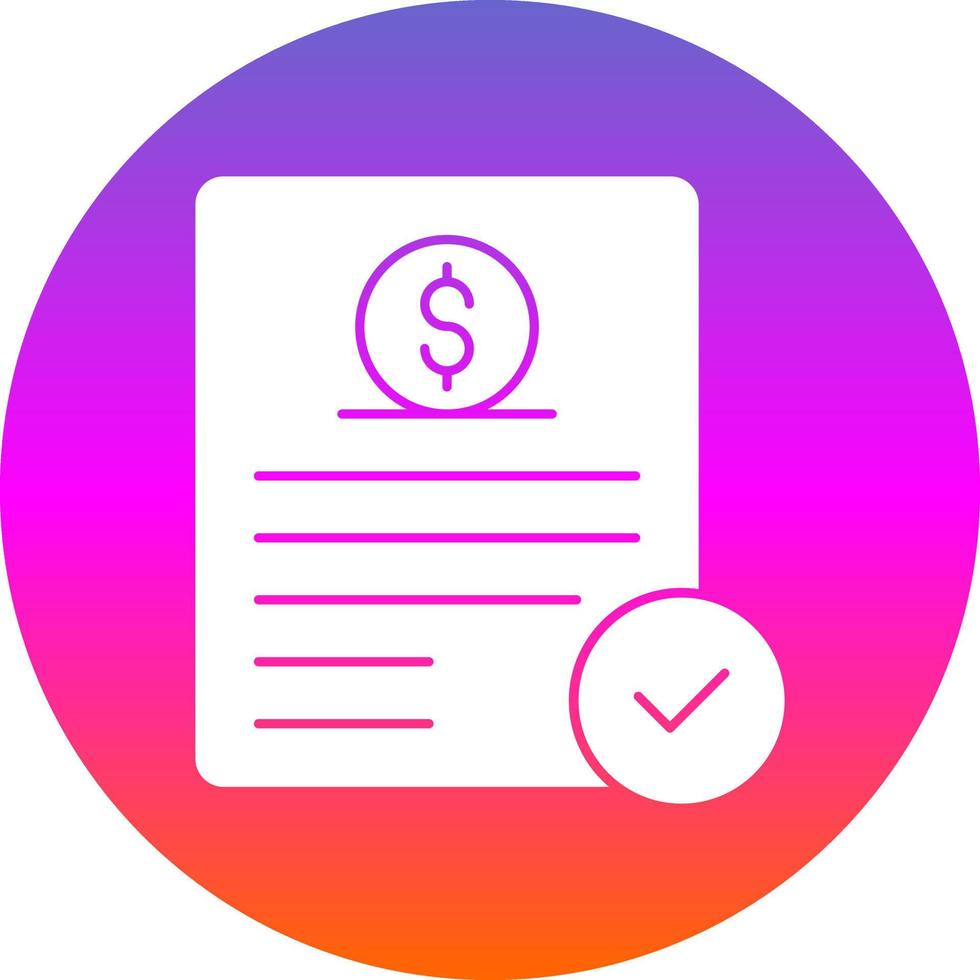 Investment Agreement Vector Icon Design