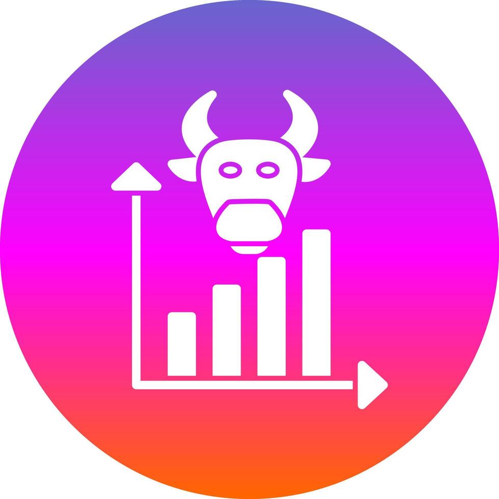 Bull Market Vector Icon Design