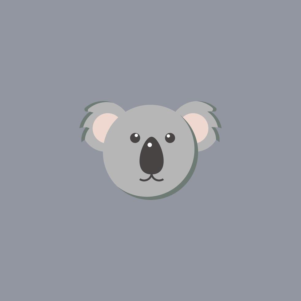 lindo diseño de dibujos animados de koala vector