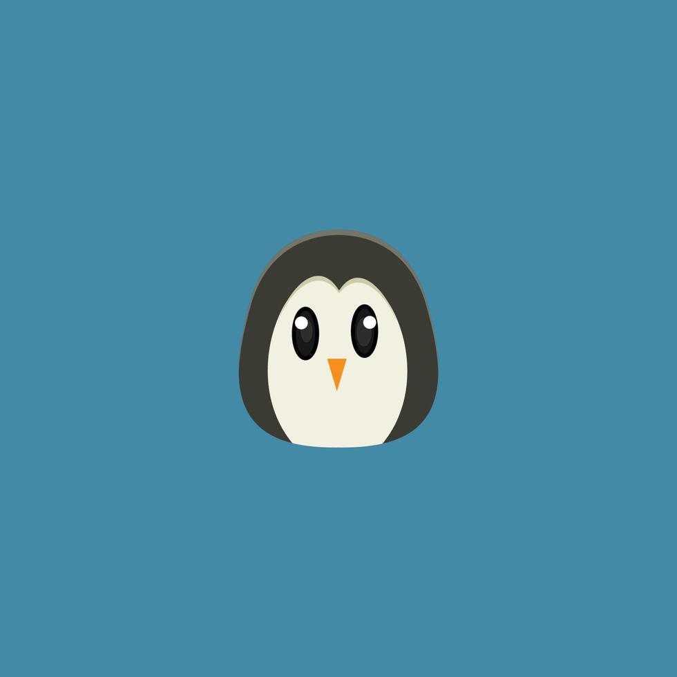 Cute Penguin Cartoon Illustratioon Design vector