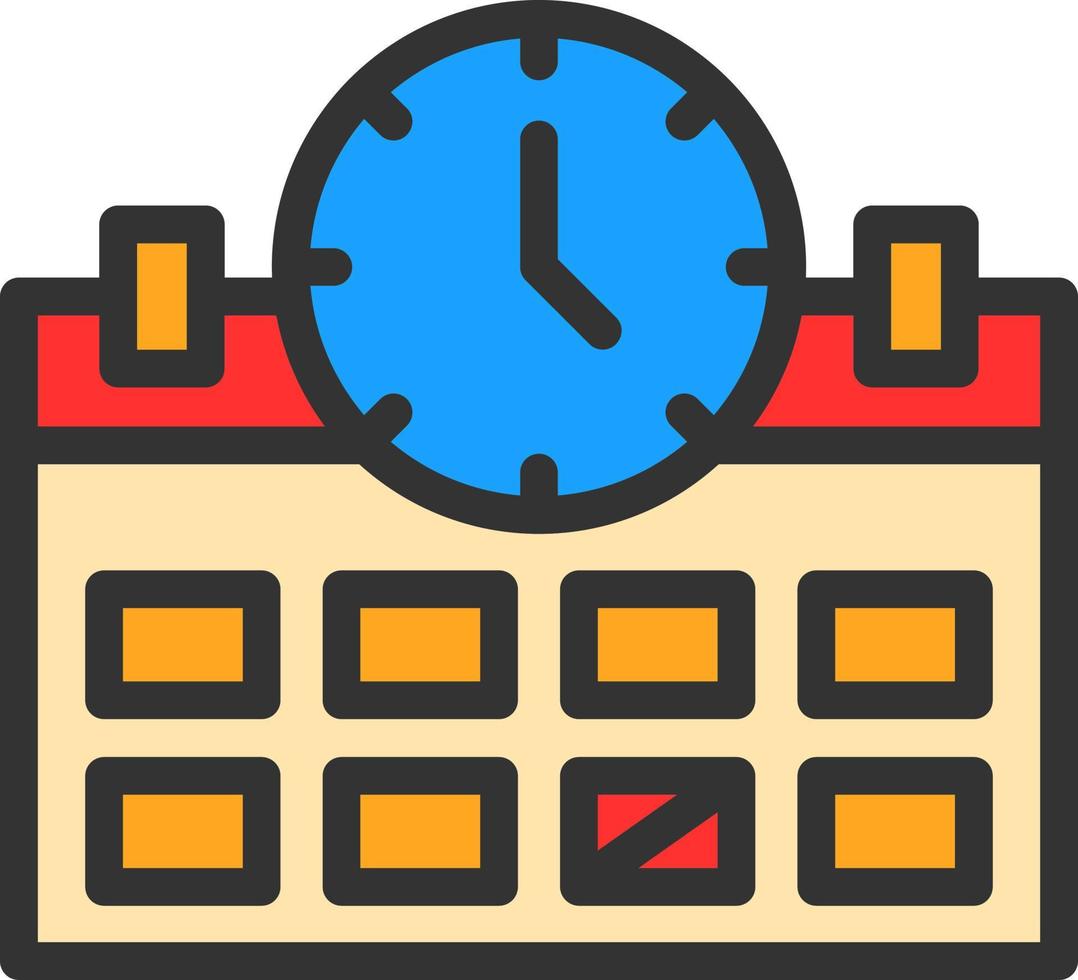Deadline Vector Icon Design