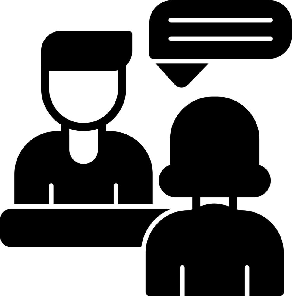 Interview Vector Icon Design