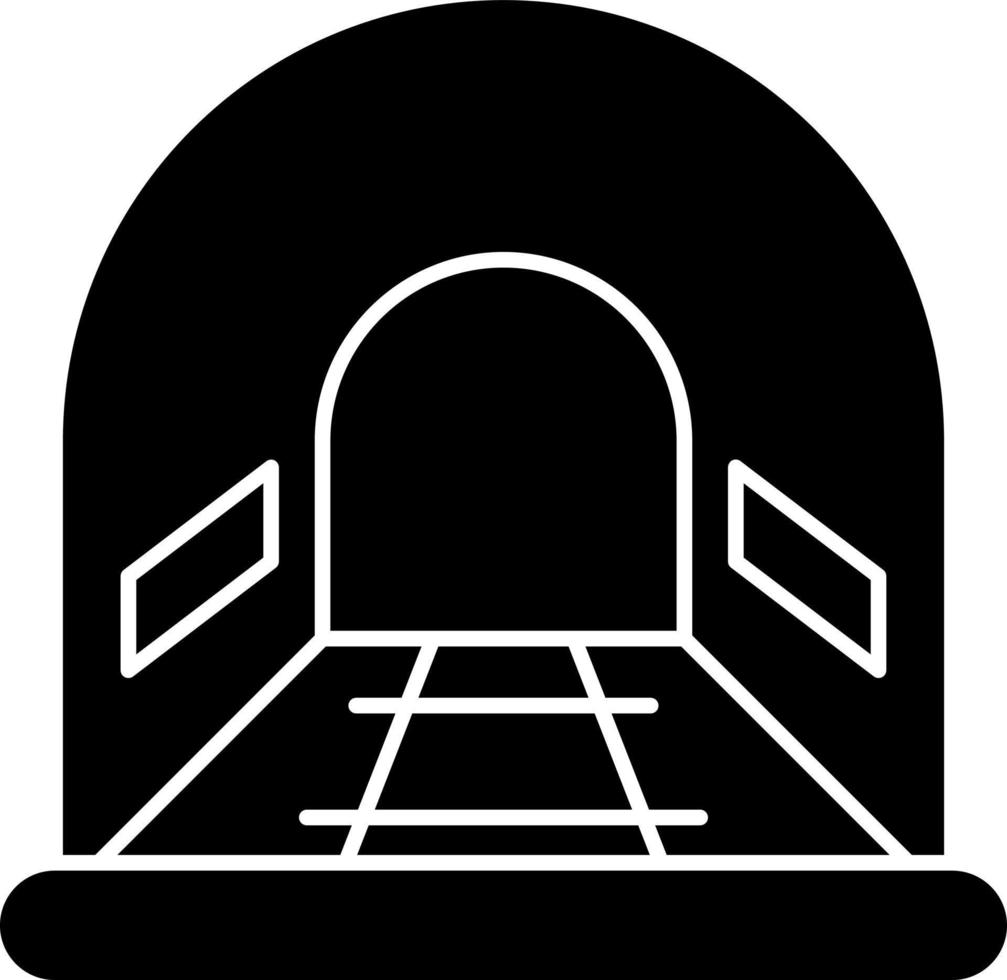 diseño de icono de vector de túnel