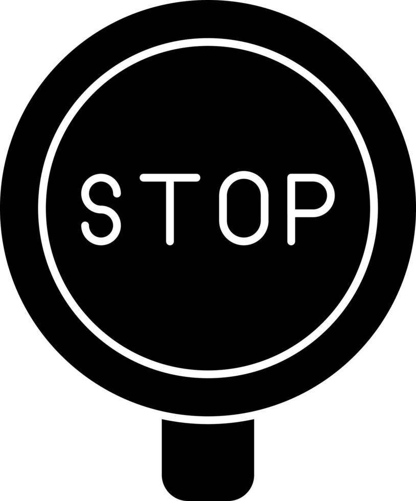 diseño de icono de vector de señal de stop