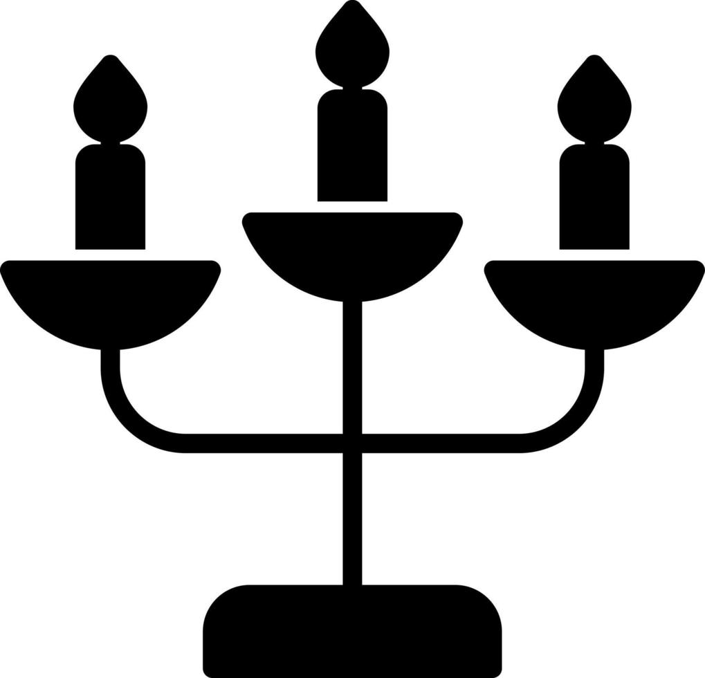 diseño de icono de vector de candelabro