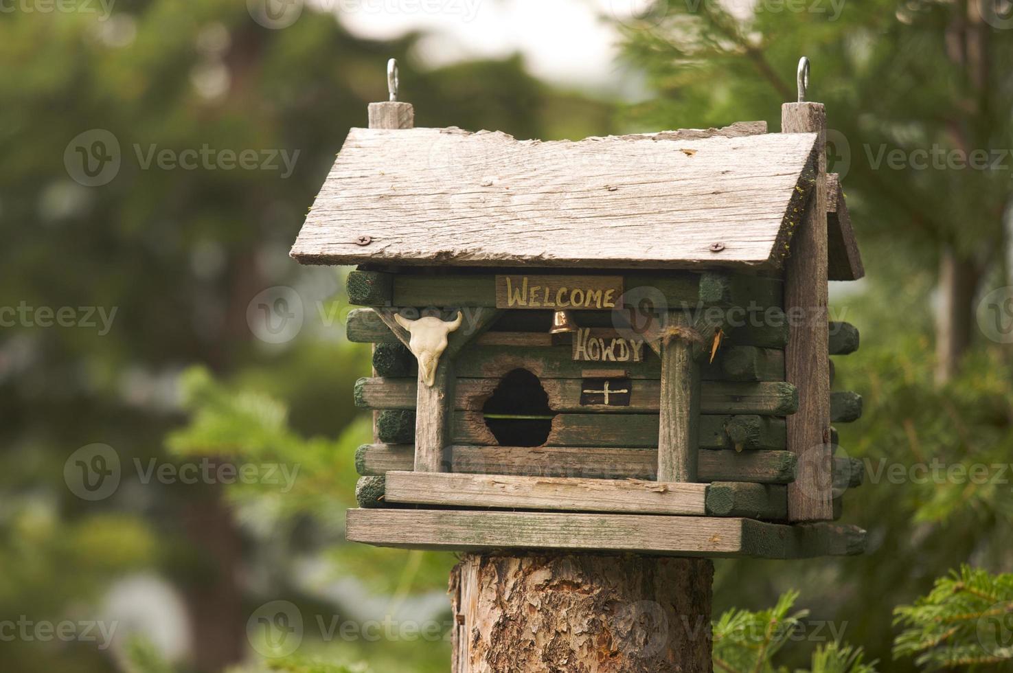 Rustic Birdhouse Outdoors photo