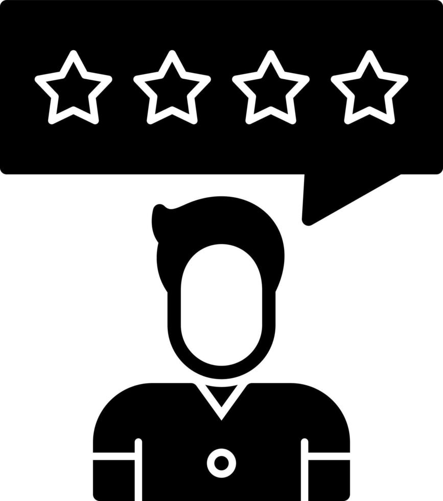 Customer Review Vector Icon Design