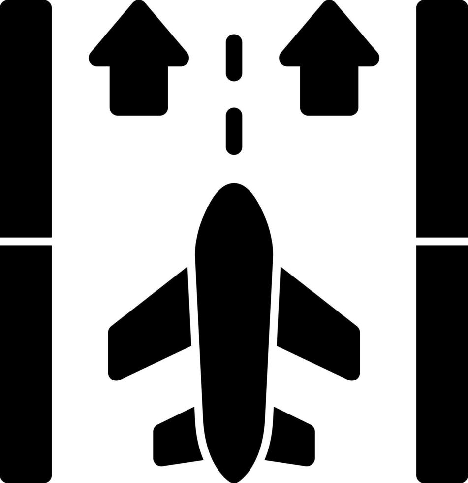 Runway Vector Icon Design
