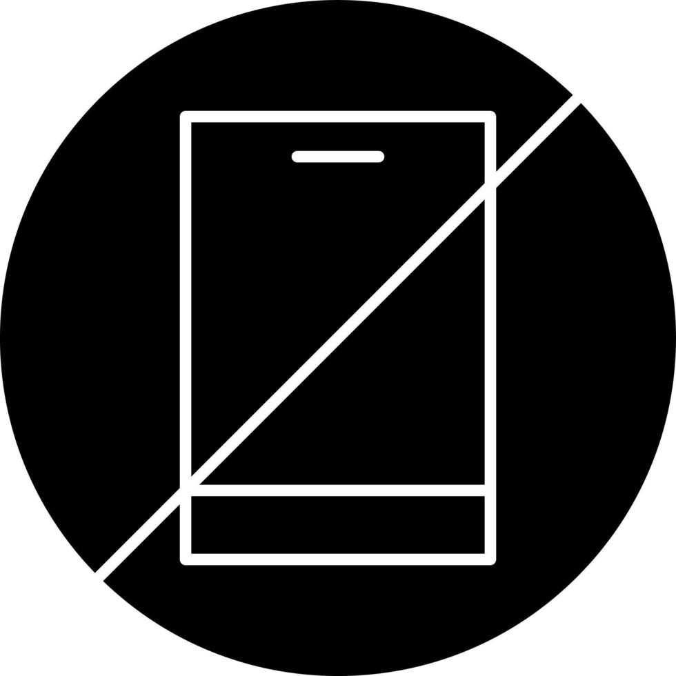 No Phone Vector Icon Design