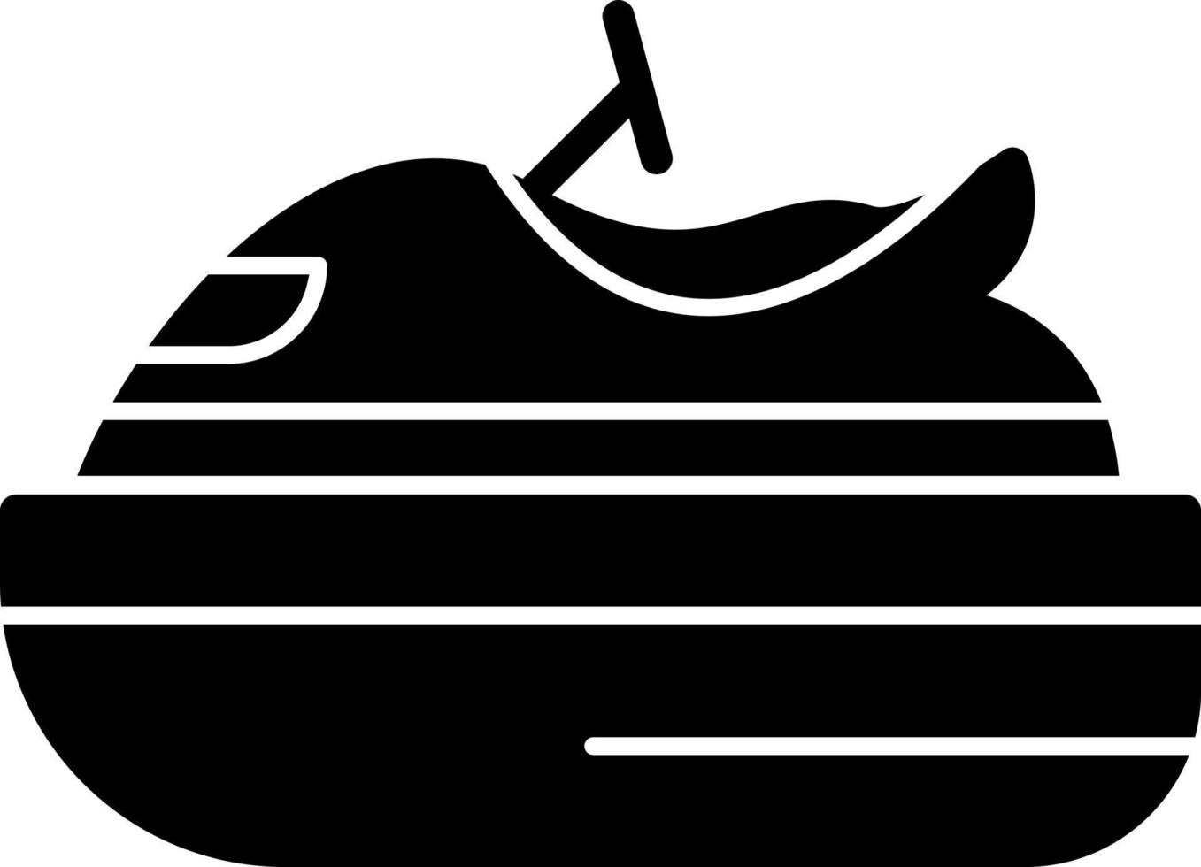 Jet Ski Vector Icon Design