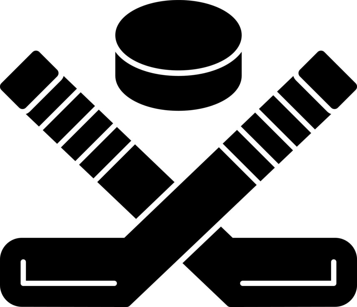 diseño de icono de vector de hockey sobre hielo