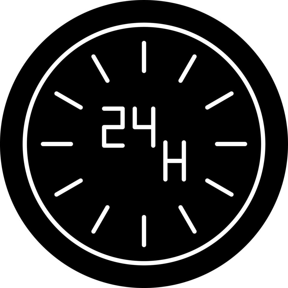 24 Hours Vector Icon Design