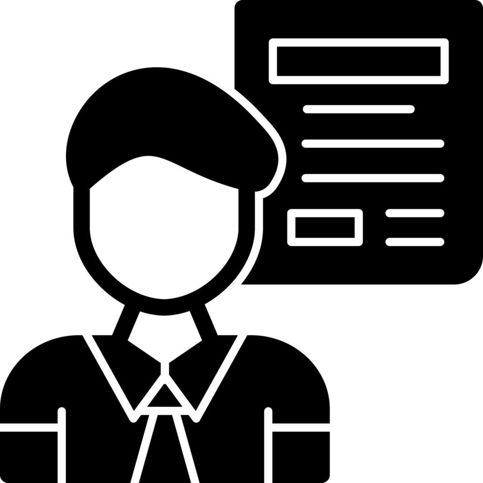 Journalist Vector Icon Design