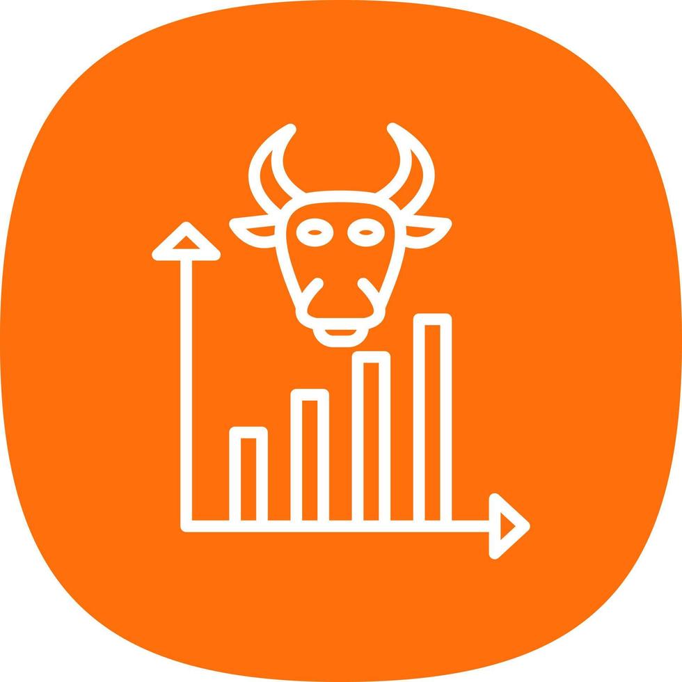 Bull Market Vector Icon Design