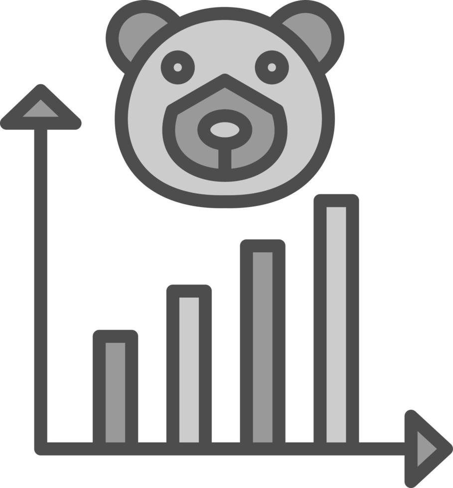 Bear Market Vector Icon Design