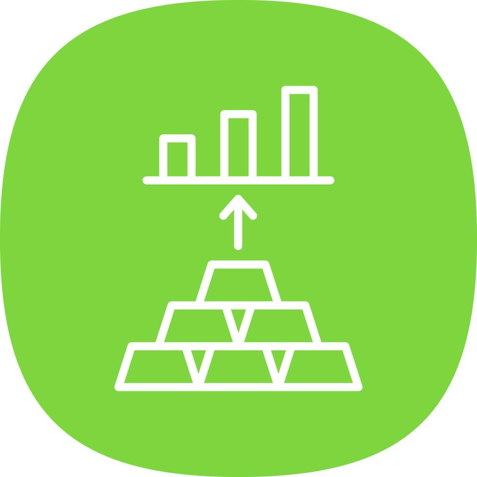 Gold Investing Vector Icon Design