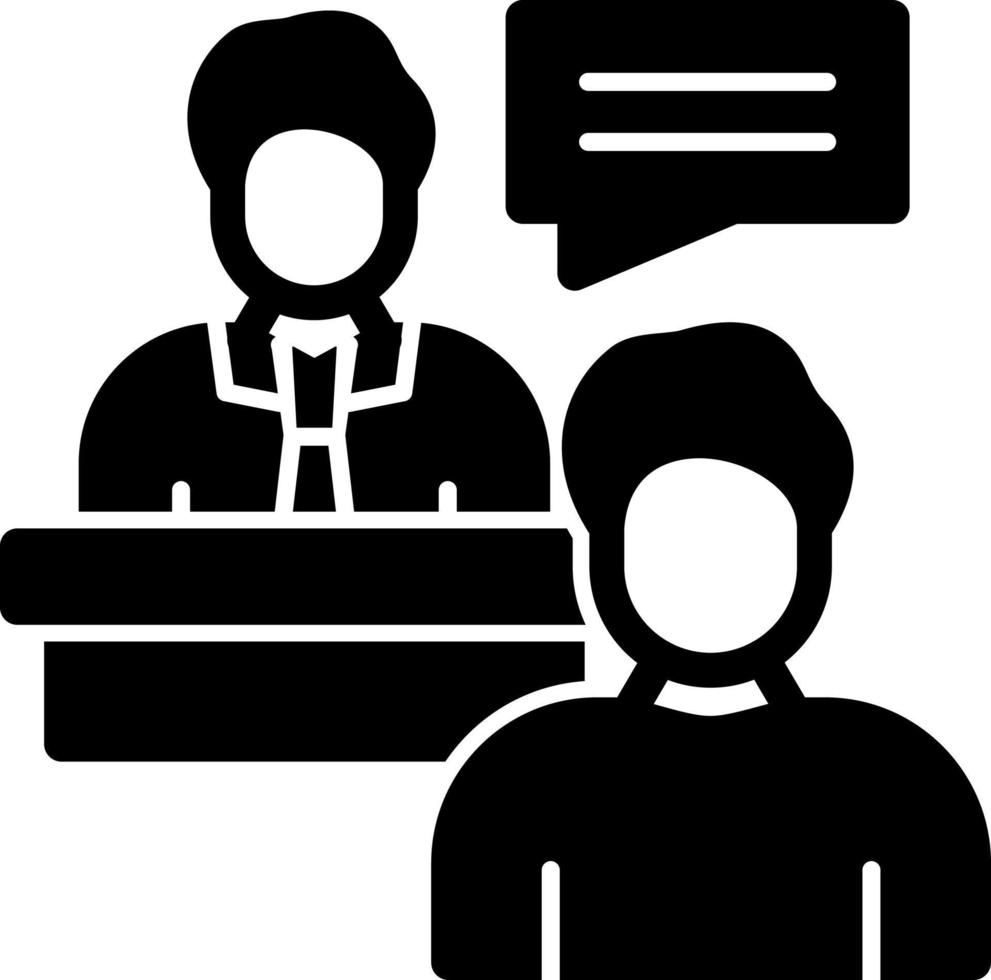 Client Meeting Vector Icon Design