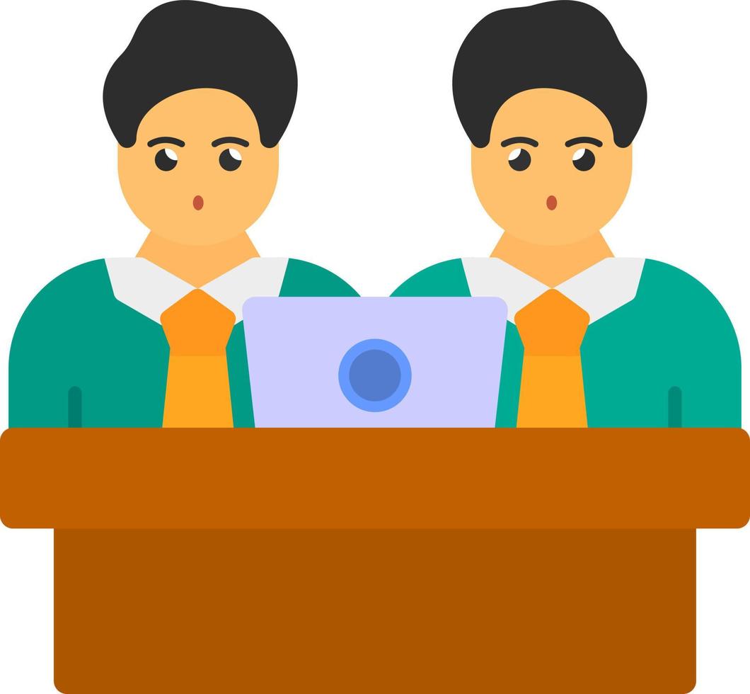 Colleagues Vector Icon Design
