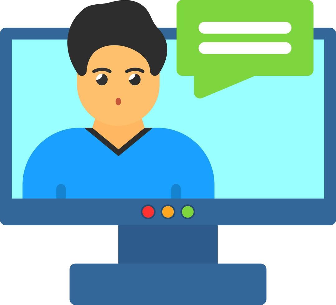 Digital Man Vector Icon Design