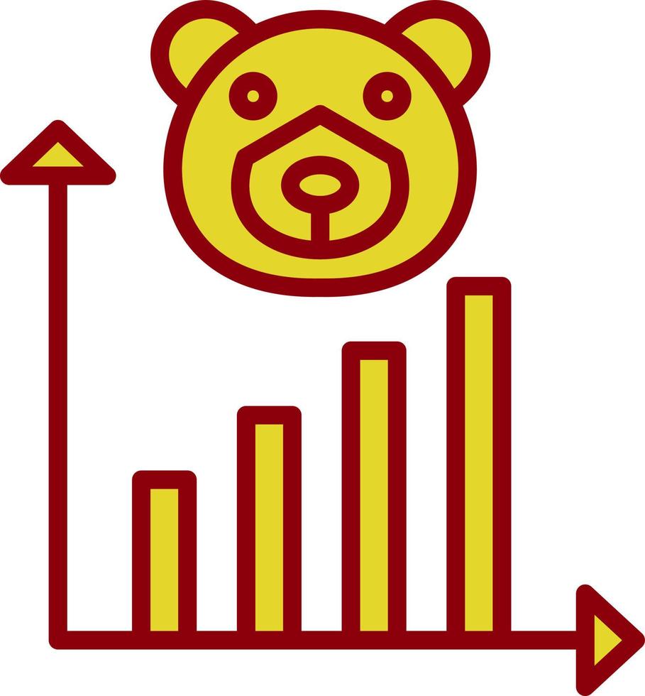 Bear Market Vector Icon Design