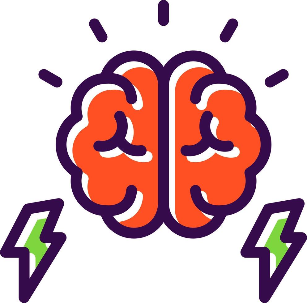 Brain Power Vector Icon Design