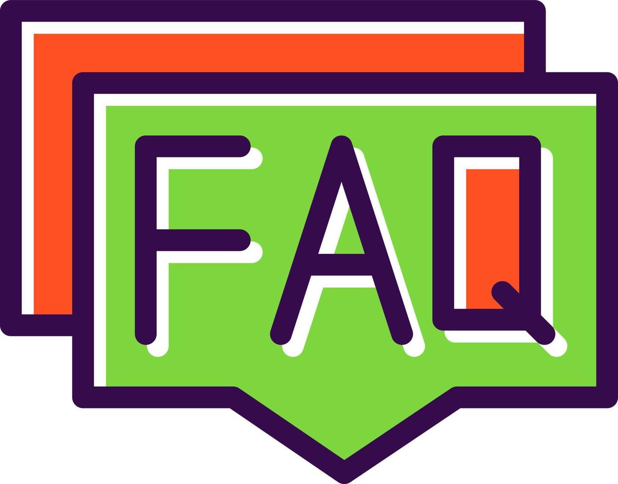 Faq Vector Icon Design