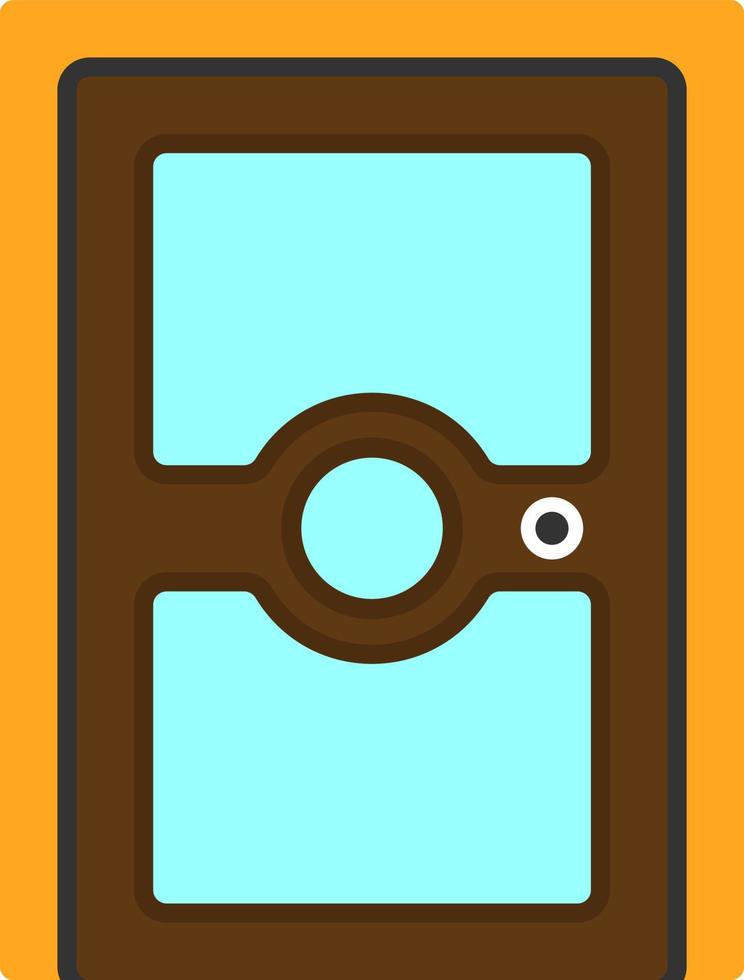 diseño de icono de vector de puerta